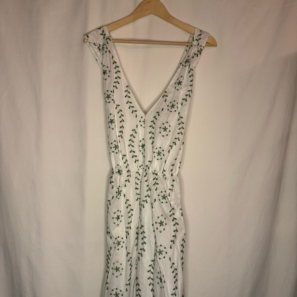 a new day White Maxi Dress with Green Vine Print - Picture 4 of 4